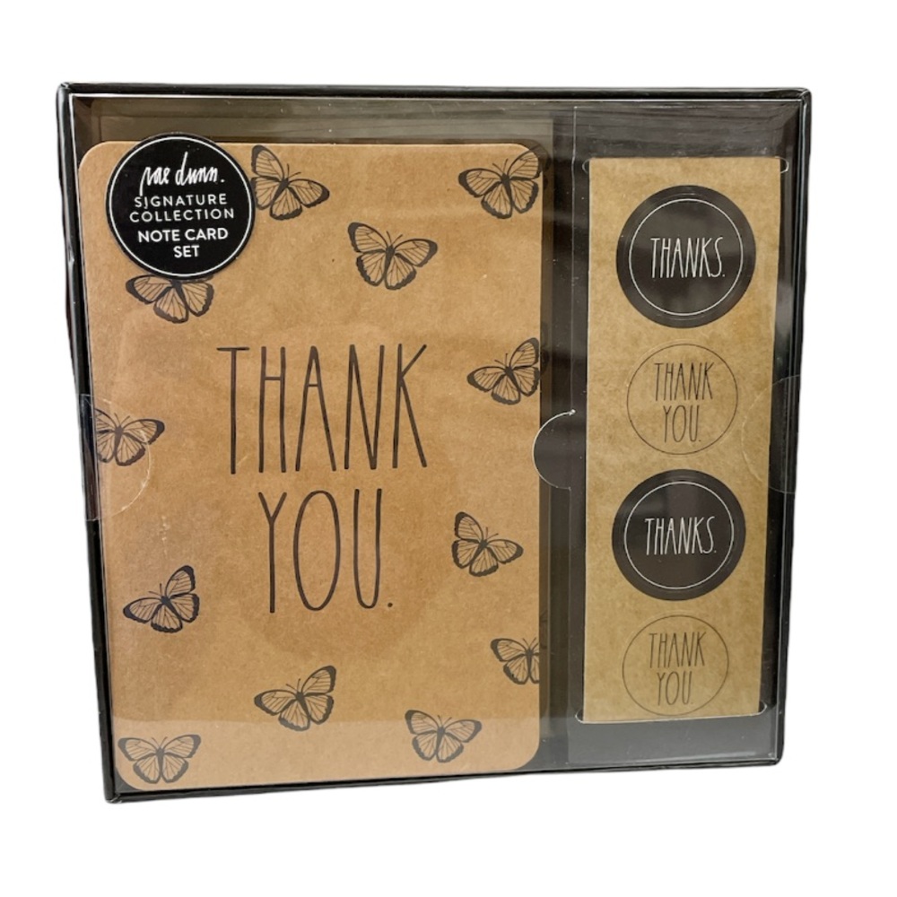 NEW Rae Dunn THANK YOU Note Card Set